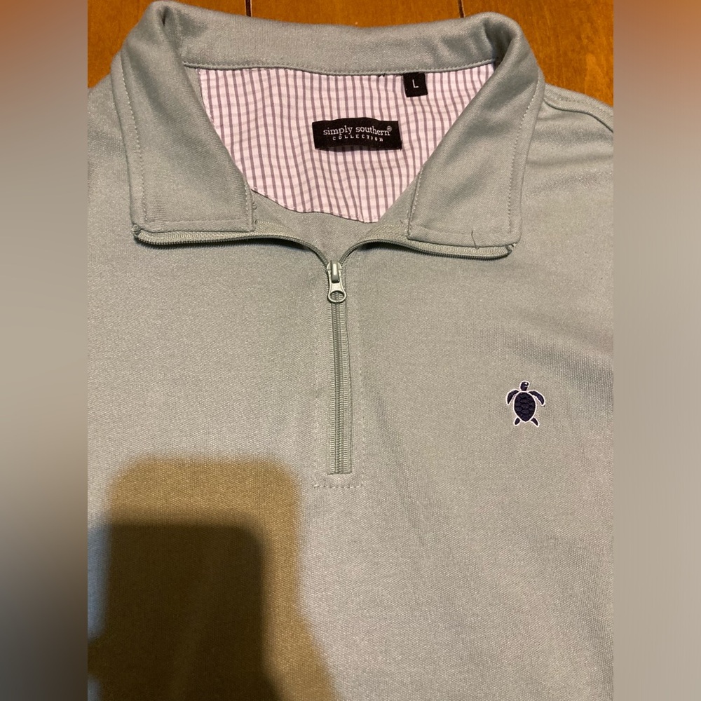 Men’s Size Large Simply Southern 1/4 Zip Pullover Polo - Picture 3 of 16